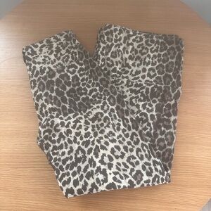 H&M cheetah print Jeans